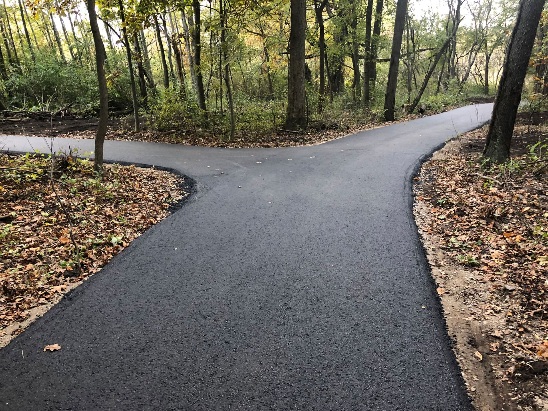 paved trail at park